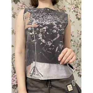 FANTY Marlyn Monroe Crowd Grunge Punk Vtg 90's Hyper Y2K Tank Top